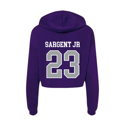 Tarleton State - NCAA Football : Adrian Sargent Jr - Women's Crop Fleece Hoodie-1