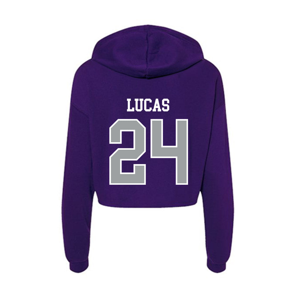 Tarleton State - NCAA Baseball : Aden Lucas - Women's Crop Fleece Hoodie-1