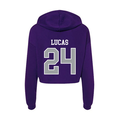 Tarleton State - NCAA Baseball : Aden Lucas - Women's Crop Fleece Hoodie-1