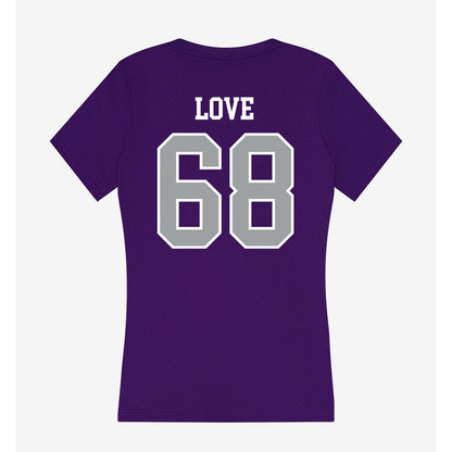 Tarleton State - NCAA Football : Jordan Love - Women's V-Neck T-Shirt-1