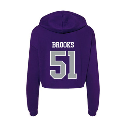 Tarleton State - NCAA Football : Dillon Brooks - Women's Crop Fleece Hoodie-1