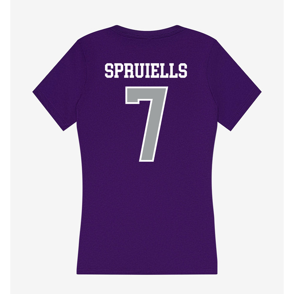 Tarleton State - NCAA Football : David Spruiells - Women's V-Neck T-Shirt-1