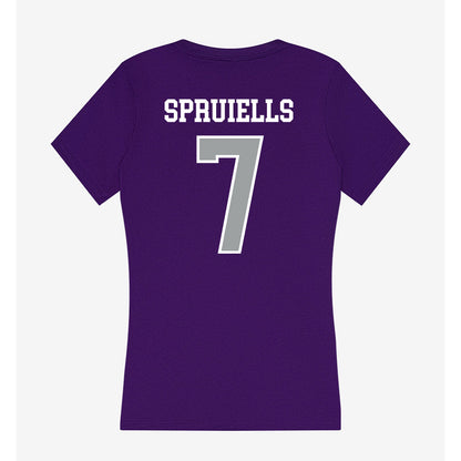 Tarleton State - NCAA Football : David Spruiells - Women's V-Neck T-Shirt-1