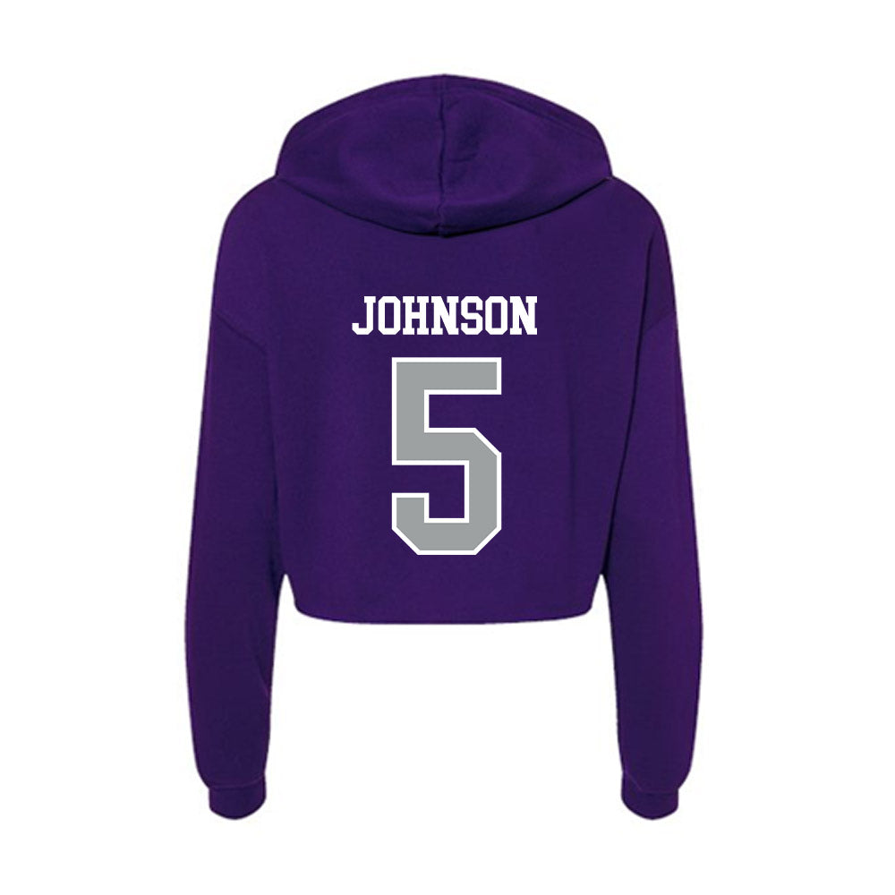 Tarleton State - NCAA Football : Keylan Johnson - Women's Crop Fleece Hoodie-1