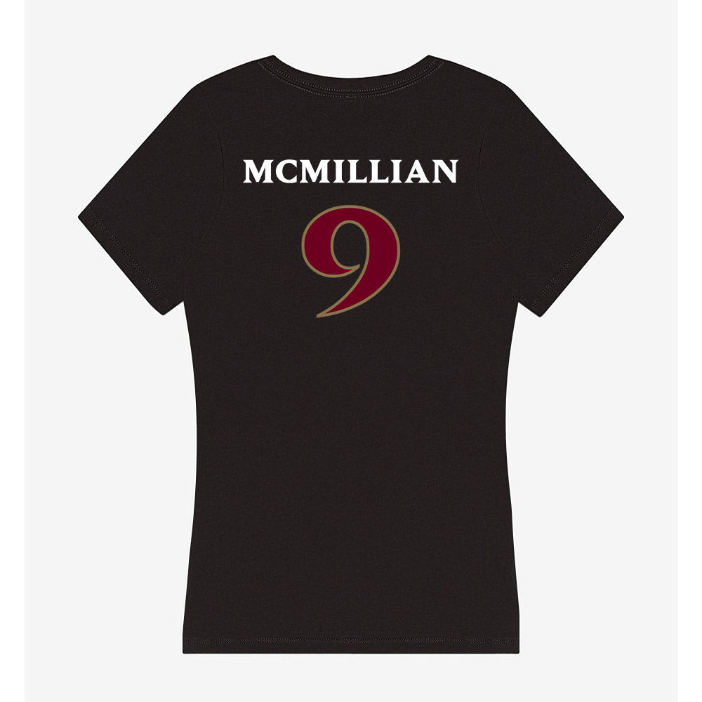 Elon - NCAA Football : Kenaz McMillian - Women's V-Neck T-Shirt-1