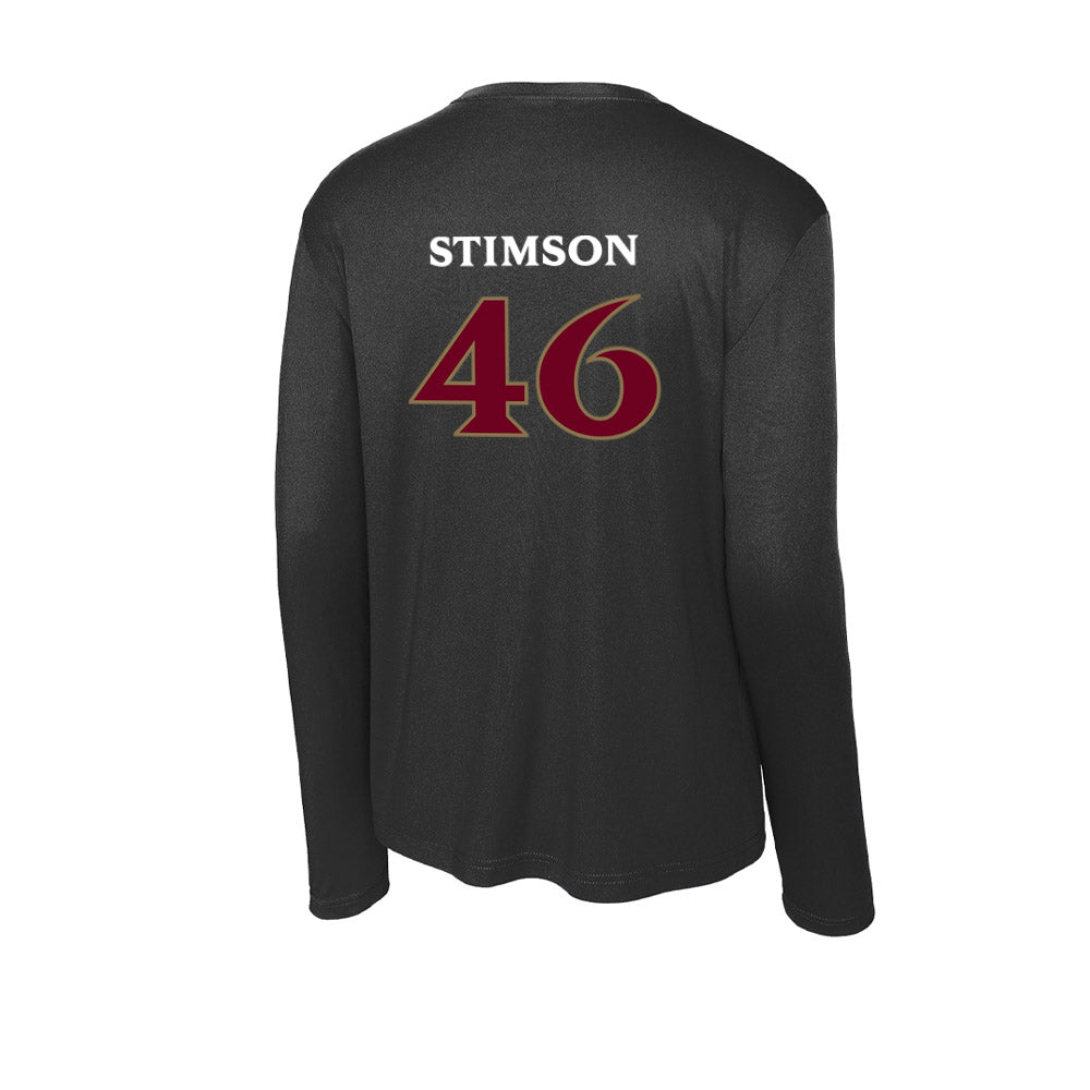 Elon - NCAA Football : Carter Stimson - Activewear Long Sleeve T-Shirt-1