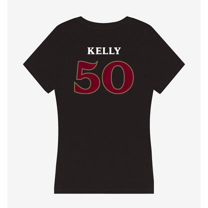 Elon - NCAA Football : Nhycer Kelly - Women's V-Neck T-Shirt-1