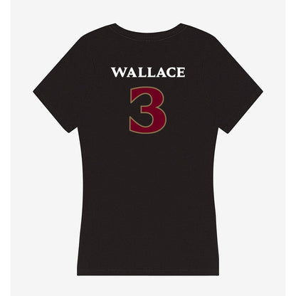 Elon - NCAA Women's Volleyball : Dani Wallace - Women's V-Neck T-Shirt-1