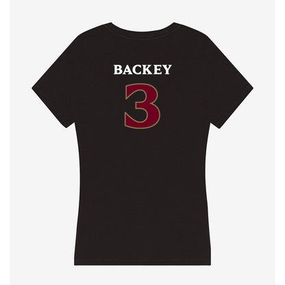 Elon - NCAA Football : Landyn Backey - Women's V-Neck T-Shirt-1