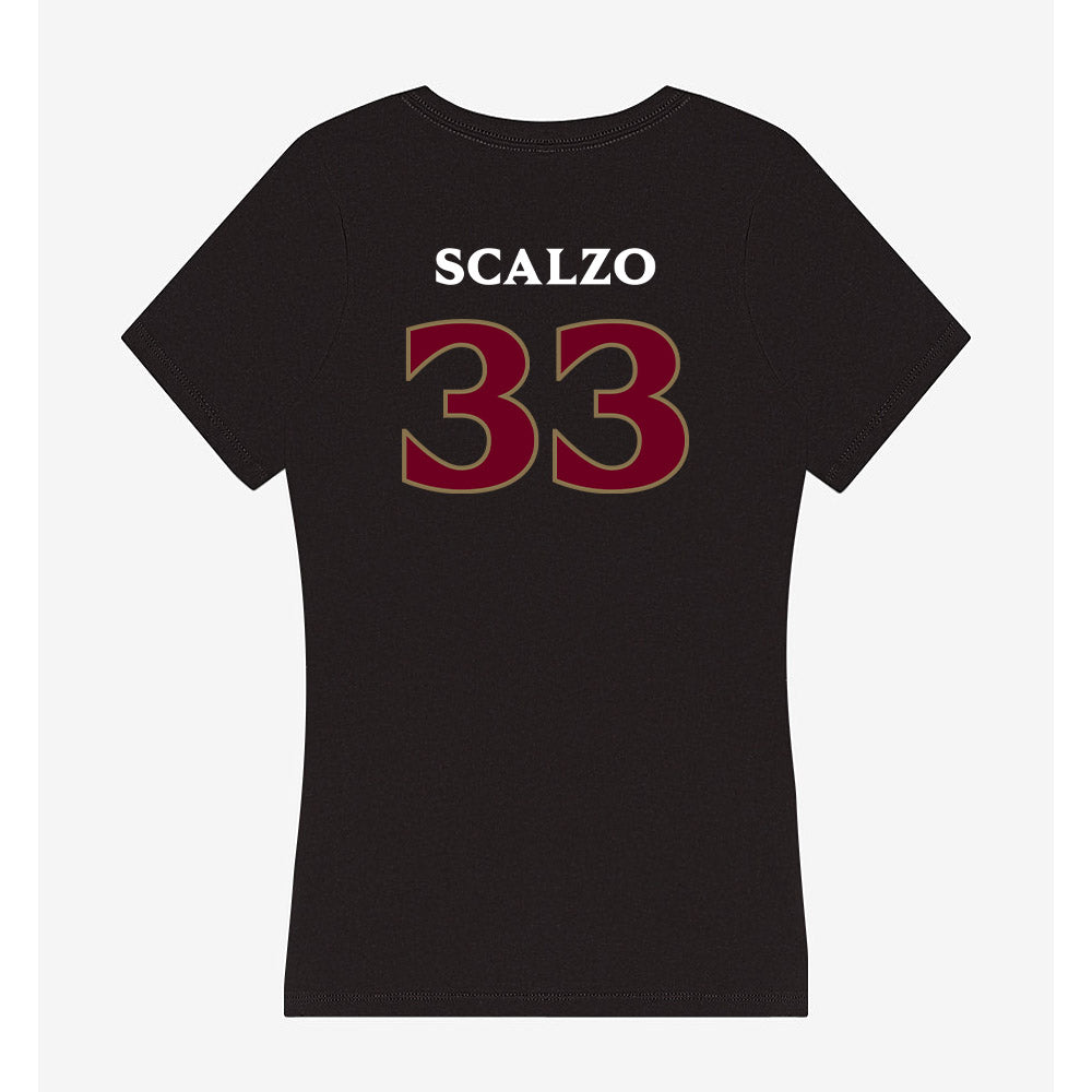 Elon - NCAA Women's Lacrosse : Lizzie Scalzo - Women's V-Neck T-Shirt-1