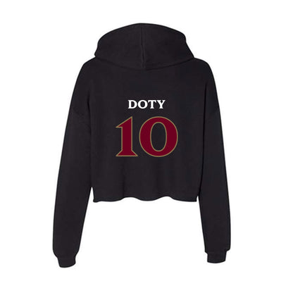 Elon - NCAA Women's Basketball : Kamryn Doty - Women's Crop Fleece Hoodie-1