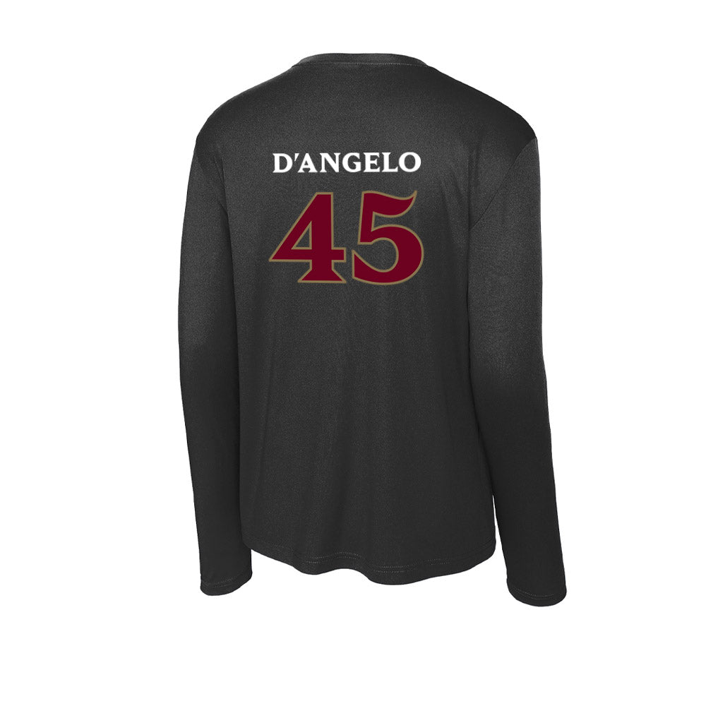 Elon - NCAA Football : Michael D'Angelo - Activewear Long Sleeve T-Shirt-1