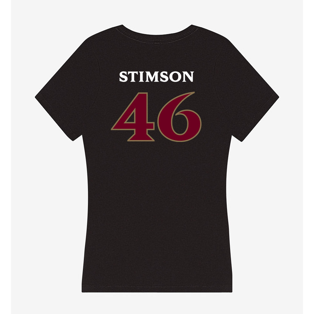Elon - NCAA Football : Carter Stimson - Women's V-Neck T-Shirt-1
