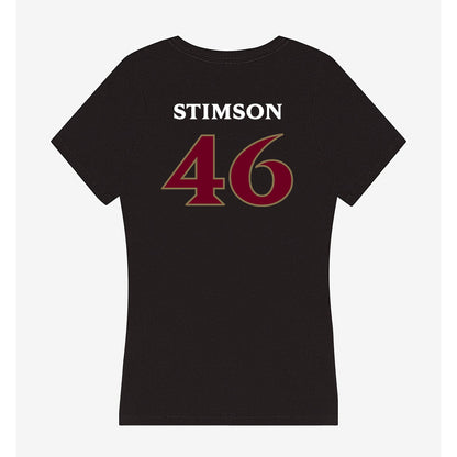 Elon - NCAA Football : Carter Stimson - Women's V-Neck T-Shirt-1