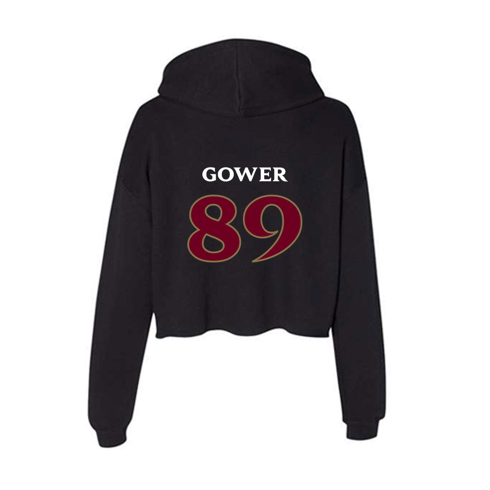 Elon - NCAA Football : Braden Gower - Women's Crop Fleece Hoodie-1