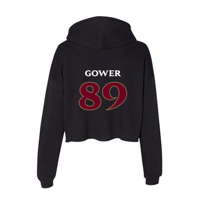 Elon - NCAA Football : Braden Gower - Women's Crop Fleece Hoodie-1
