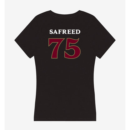 Elon - NCAA Football : Evan Safreed Safreed - Women's V-Neck T-Shirt-1