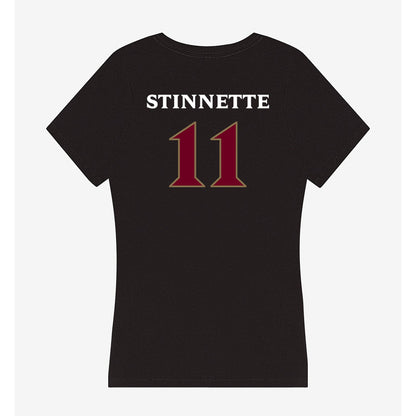 Elon - NCAA Football : Shannon Stinnette - Women's V-Neck T-Shirt-1