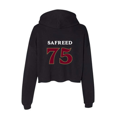 Elon - NCAA Football : Evan Safreed Safreed - Women's Crop Fleece Hoodie-1