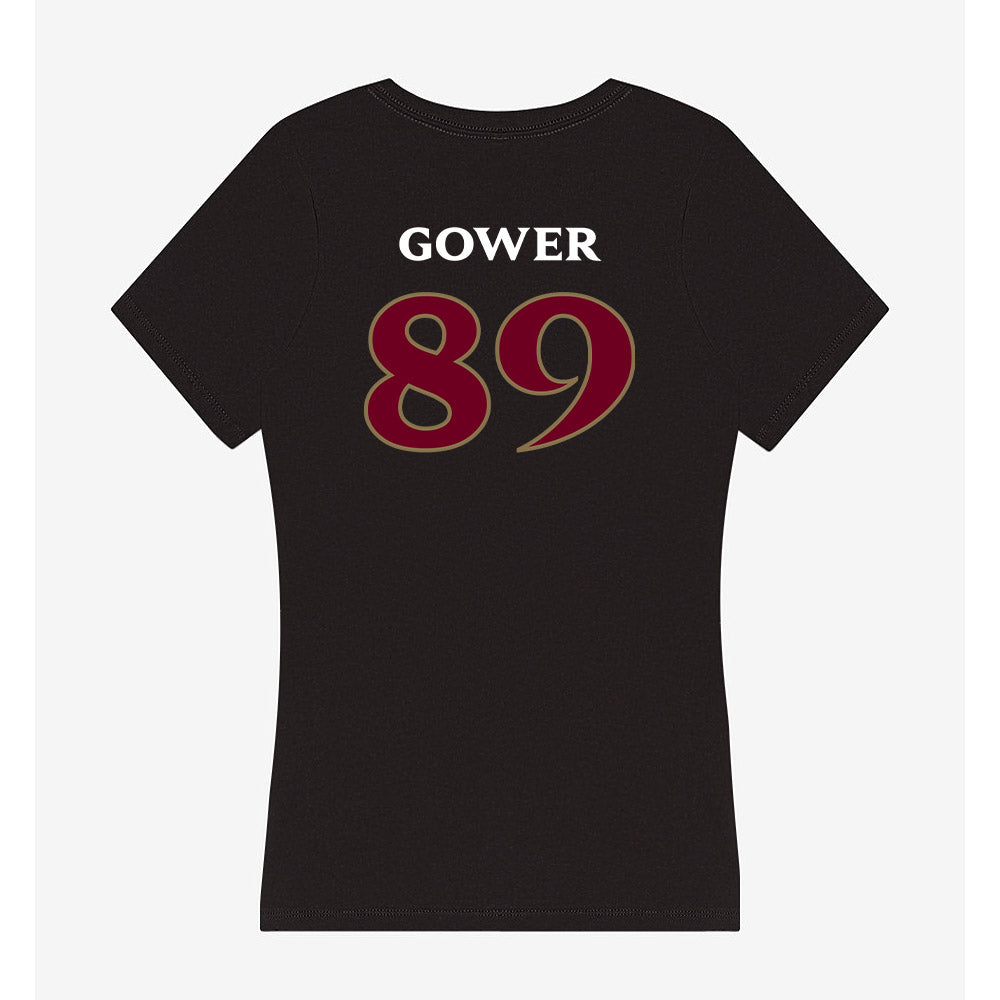Elon - NCAA Football : Braden Gower - Women's V-Neck T-Shirt-1