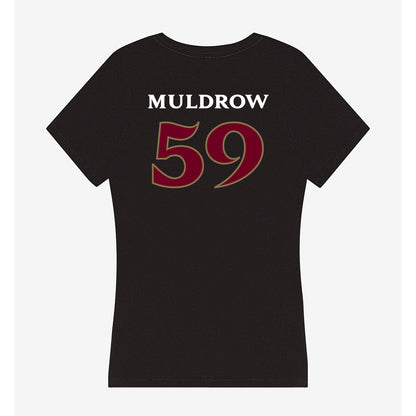 Elon - NCAA Football : Michael Muldrow - Women's V-Neck T-Shirt-1