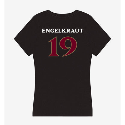Elon - NCAA Women's Lacrosse : Maddie Engelkraut - Women's V-Neck T-Shirt-1