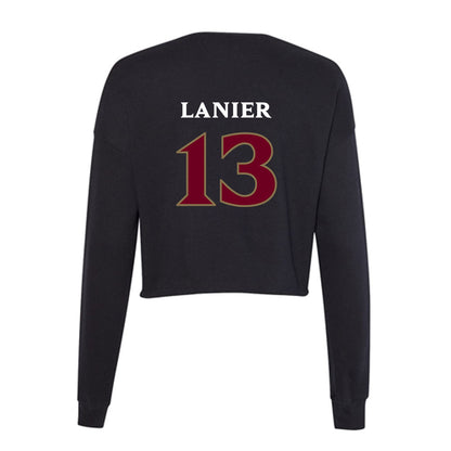 Elon - NCAA Women's Volleyball : Cameron Lanier - Women's Cropped Crew Fleece-1