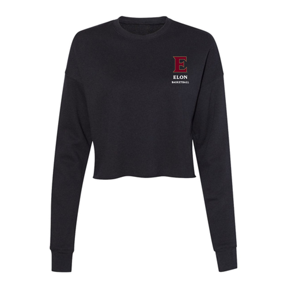 Elon - NCAA Women's Basketball : Kamryn Doty - Women's Cropped Crew Fleece-0