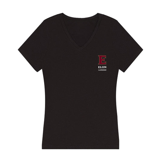 Elon - NCAA Women's Lacrosse : Lizzie Scalzo - Women's V-Neck T-Shirt-0