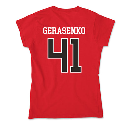 St. Francis - NCAA Football : Andy Gerasenko - Soft Style Women’s T-Shirt-1