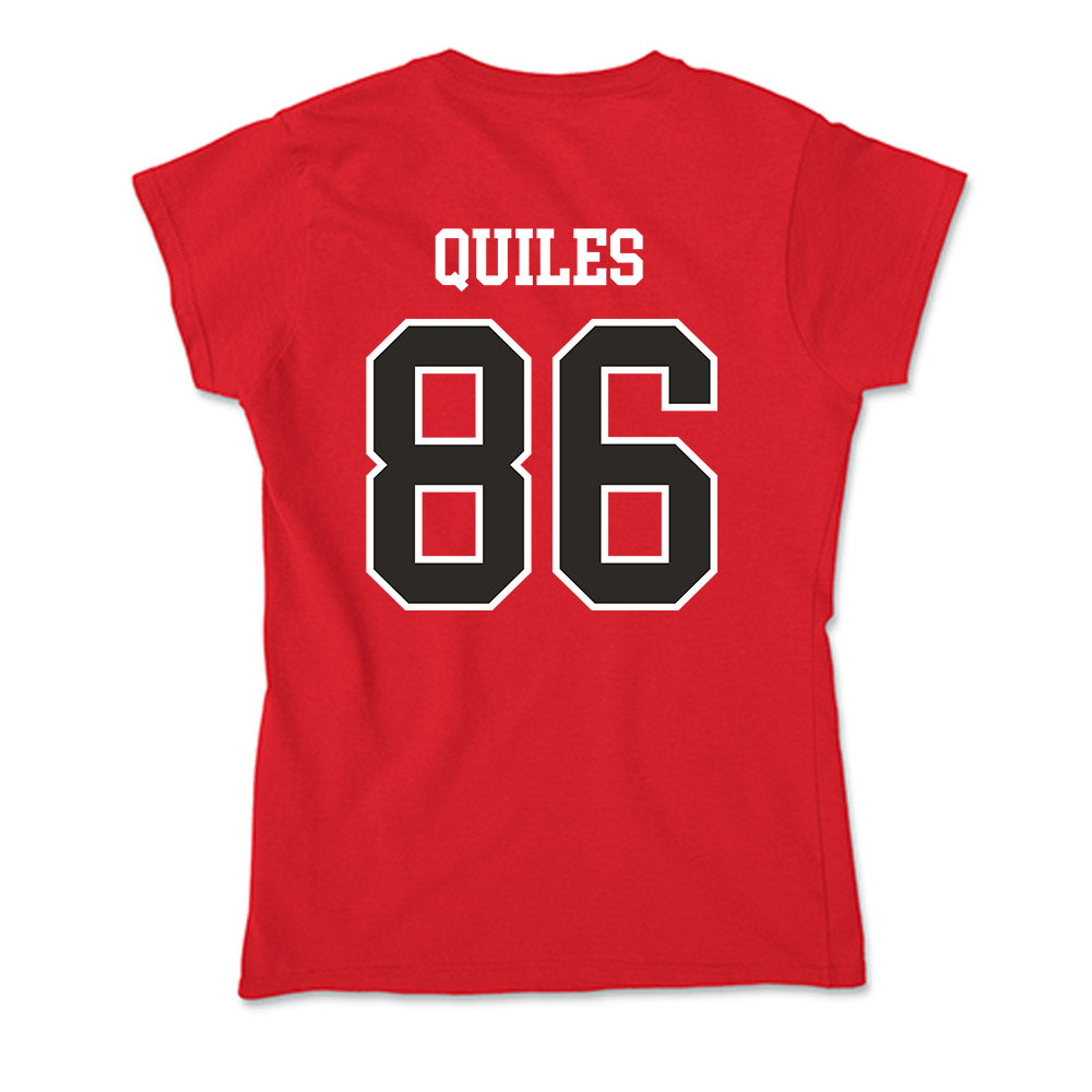St. Francis - NCAA Football : Efrain Quiles - Soft Style Women’s T-Shirt-1