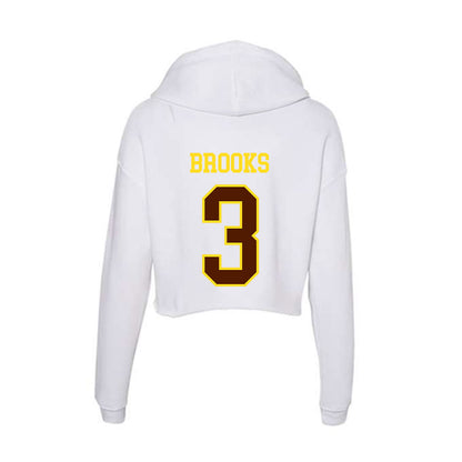 Western Michigan - NCAA Football : Baylin Brooks - Women's Crop Fleece Hoodie-1