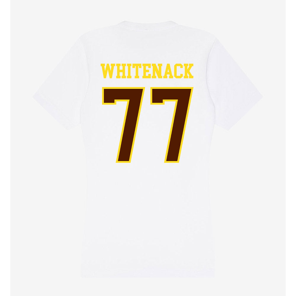 Western Michigan - NCAA Football : Hunter Whitenack - Women's V-Neck T-Shirt-1