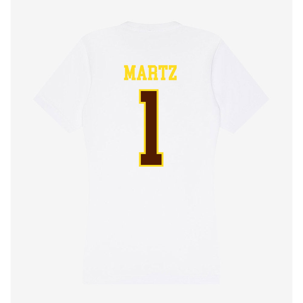 Western Michigan - NCAA Softball : Corinne Martz - Women's V-Neck T-Shirt-1