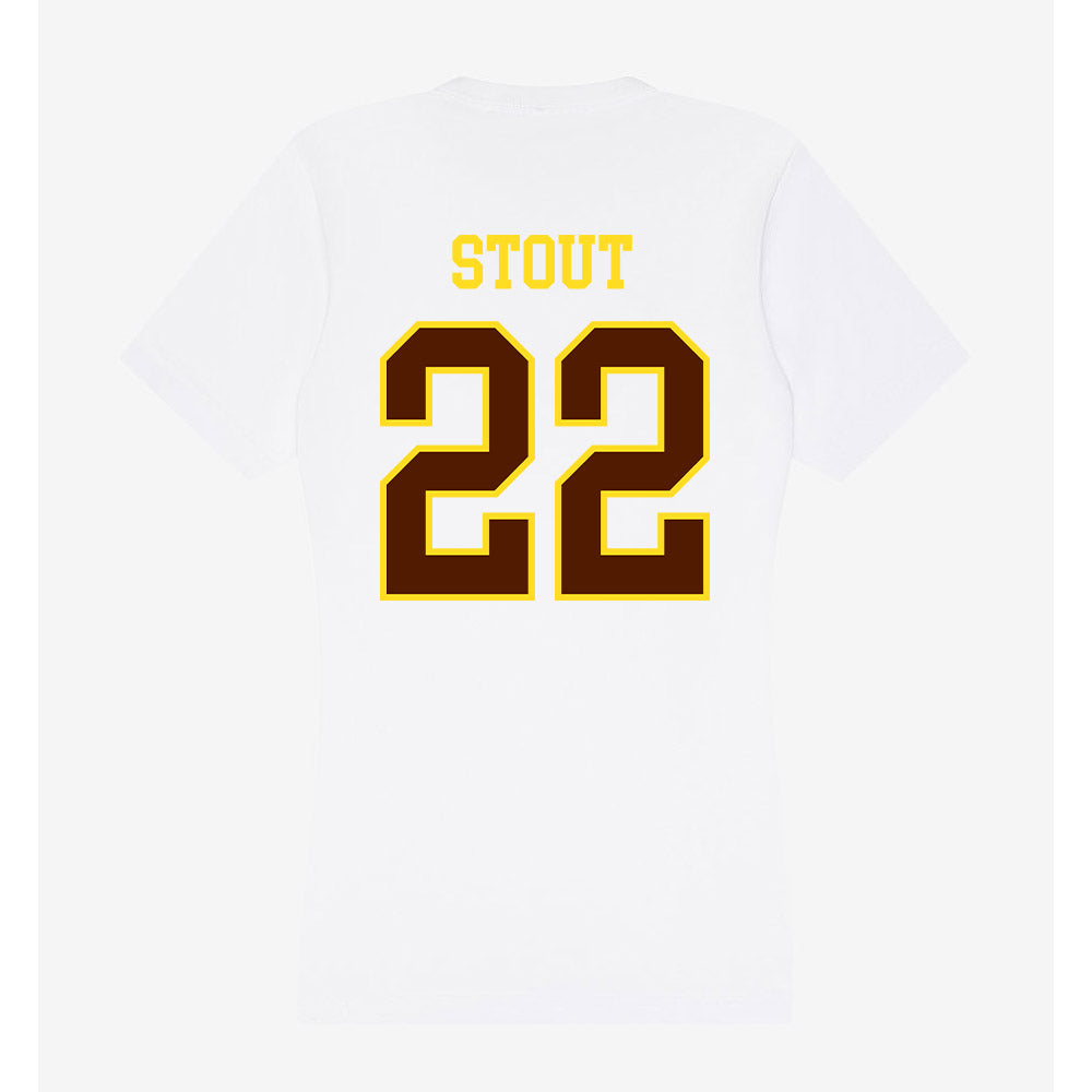 Western Michigan - NCAA Men's Soccer : Jonathan Stout - Women's V-Neck T-Shirt-1