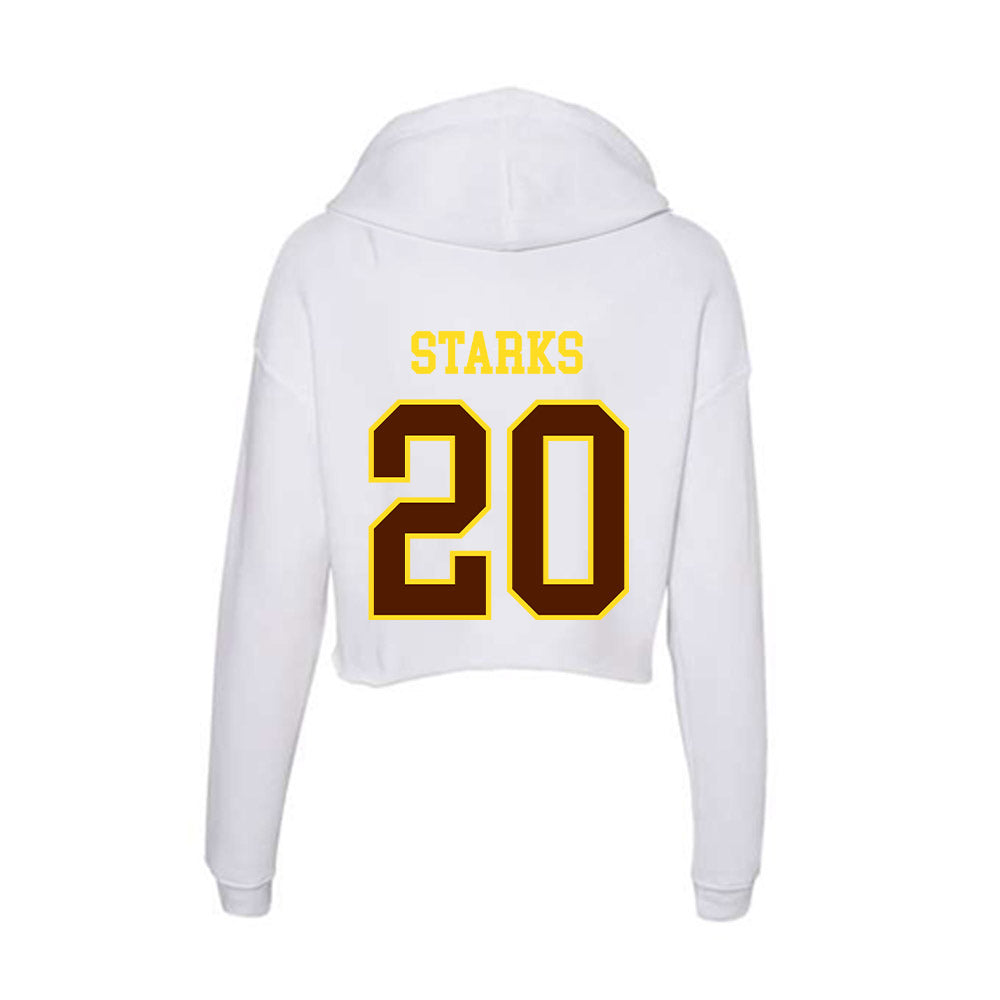 Western Michigan - NCAA Women's Basketball : Kailey Starks - Women's Crop Fleece Hoodie-1