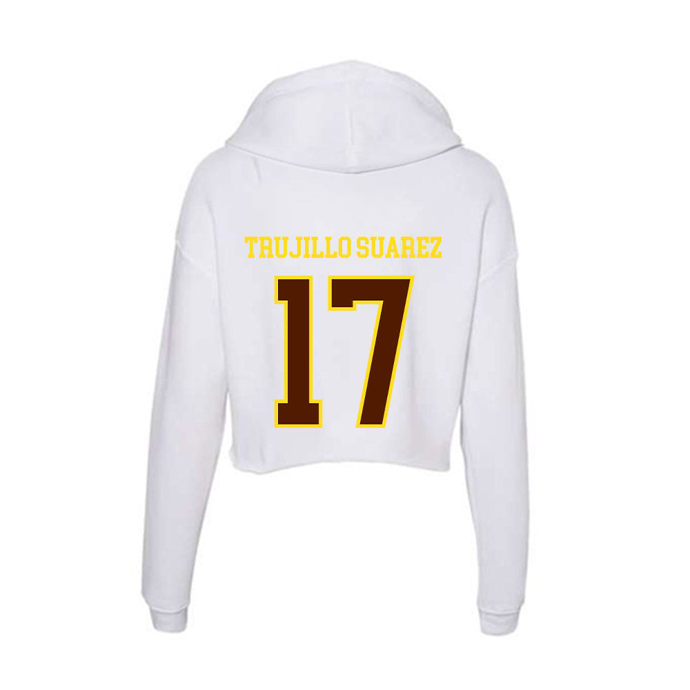 Western Michigan - NCAA Women's Basketball : Irene Trujillo Suarez - Women's Crop Fleece Hoodie-1