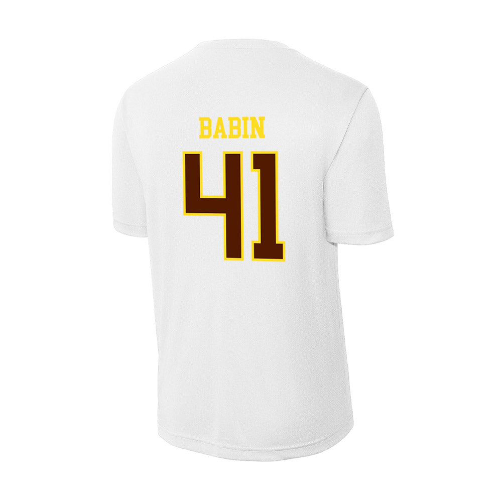 Western Michigan - NCAA Football : Maddux Babin - Activewear T-Shirt-1