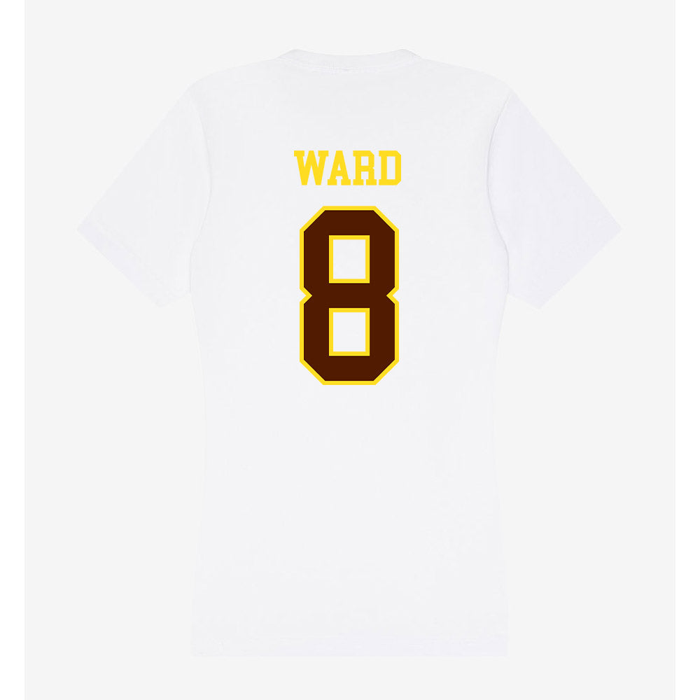 Western Michigan - NCAA Men's Basketball : Hudson Ward - Women's V-Neck T-Shirt-1