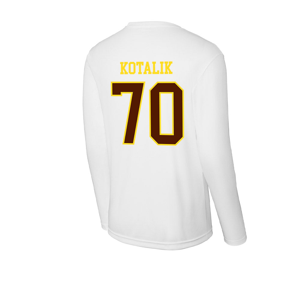 Western Michigan - NCAA Football : KJ Kotalik - Activewear Long Sleeve T-Shirt-1