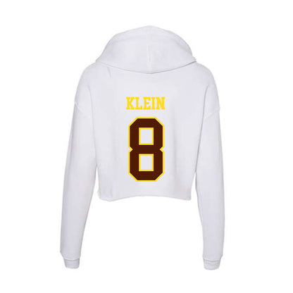 Western Michigan - NCAA Men's Soccer : Jordan Klein - Women's Crop Fleece Hoodie-1