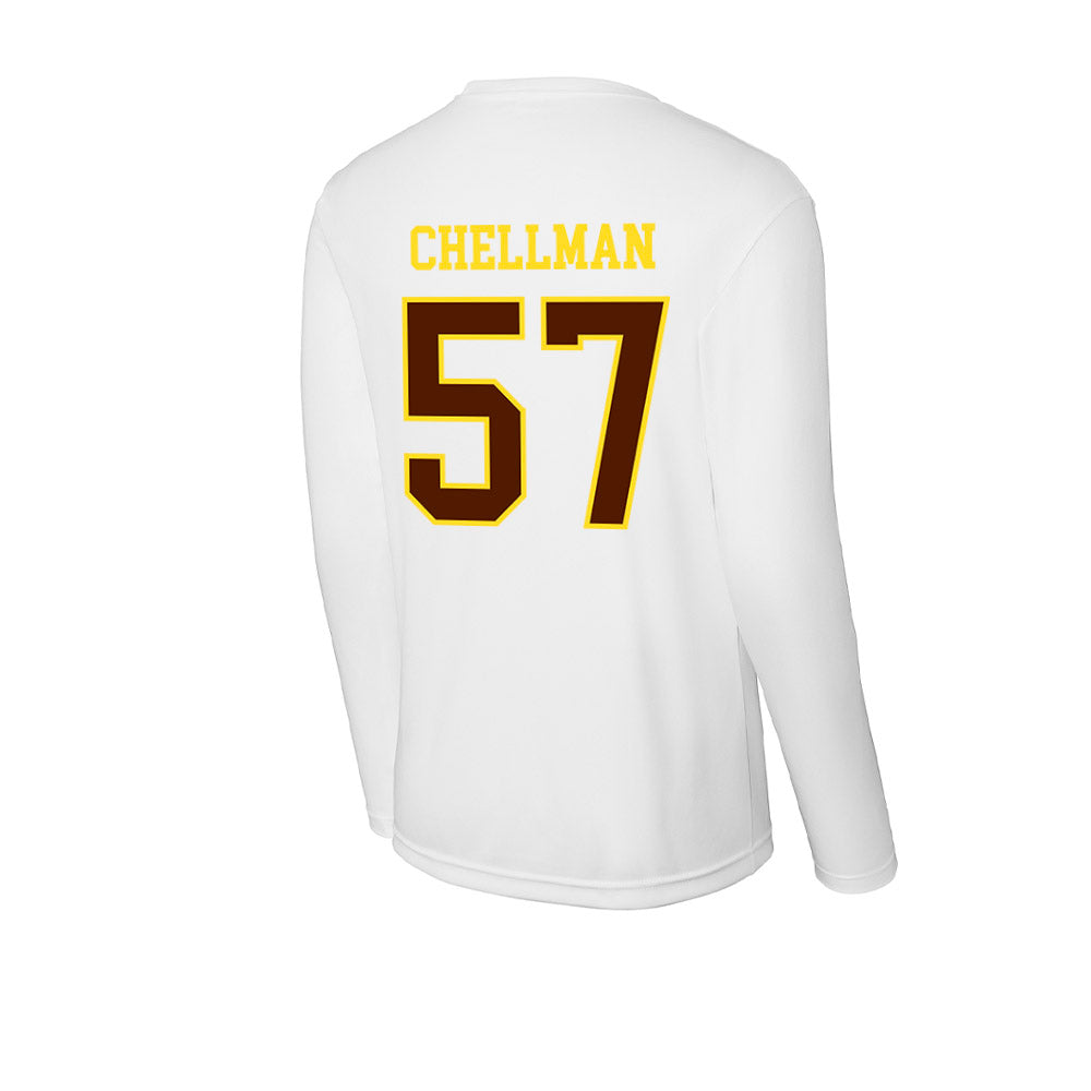 Western Michigan - NCAA Football : Jake Chellman - Activewear Long Sleeve T-Shirt-1
