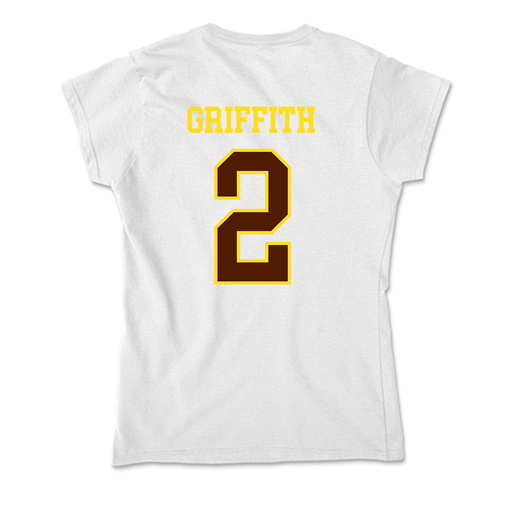 Western Michigan - NCAA Men's Basketball : Jalen Griffith - Soft Style Women’s T-Shirt-1