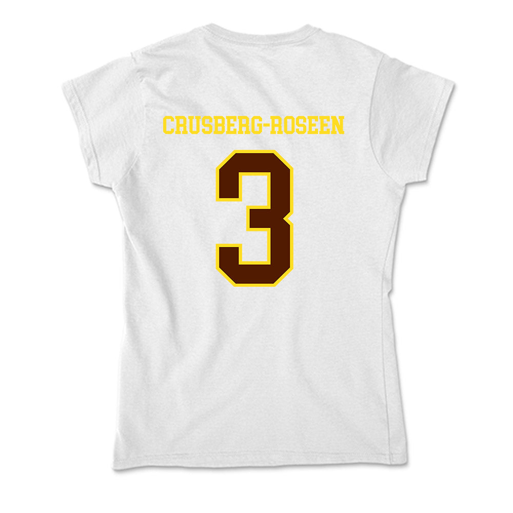 Western Michigan - NCAA Men's Ice Hockey : Cole Crusberg-Roseen - Soft Style Women’s T-Shirt-1