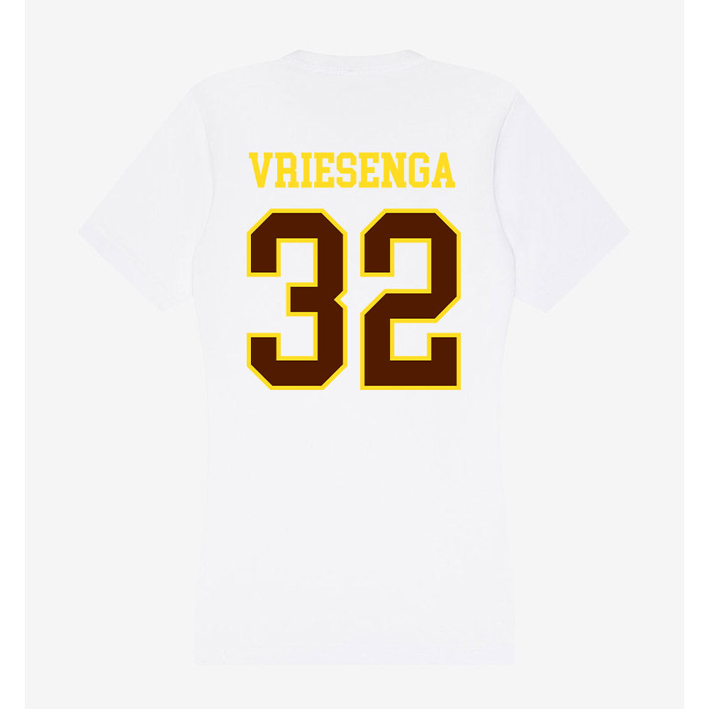Western Michigan - NCAA Baseball : Zach Vriesenga - Women's V-Neck T-Shirt-1
