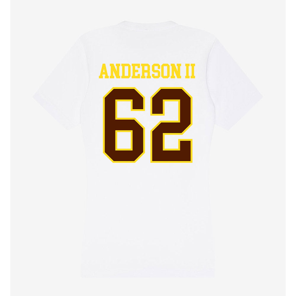 Western Michigan - NCAA Football : Raheem Anderson II - Women's V-Neck T-Shirt-1