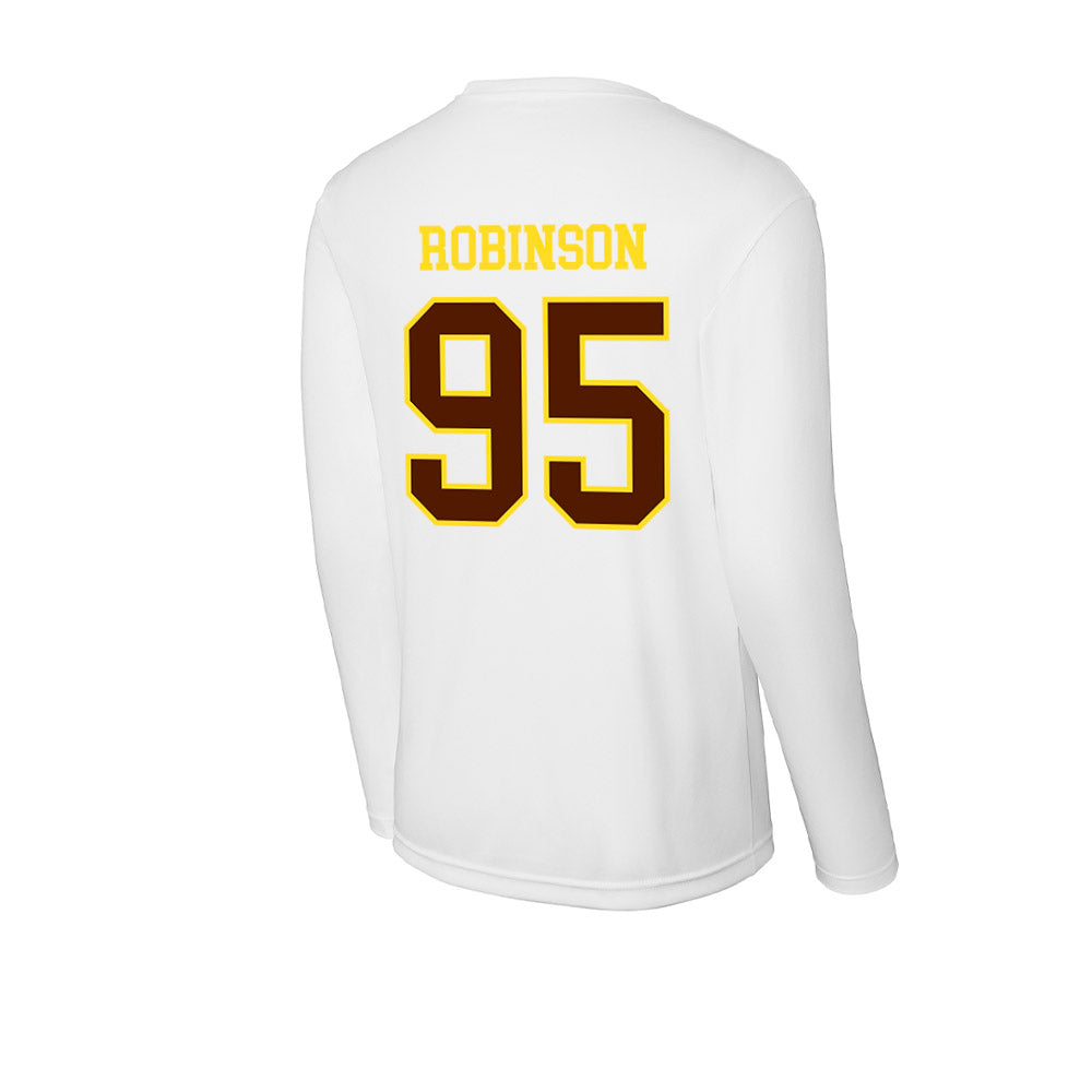 Western Michigan - NCAA Football : DeShawn Robinson - Activewear Long Sleeve T-Shirt-1