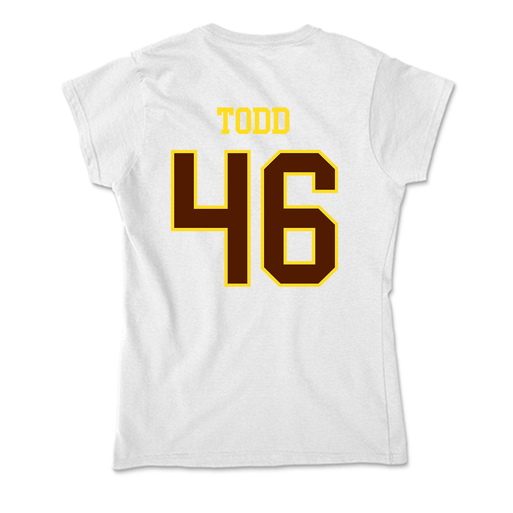 Western Michigan - NCAA Football : RJ Todd - Soft Style Women’s T-Shirt-1