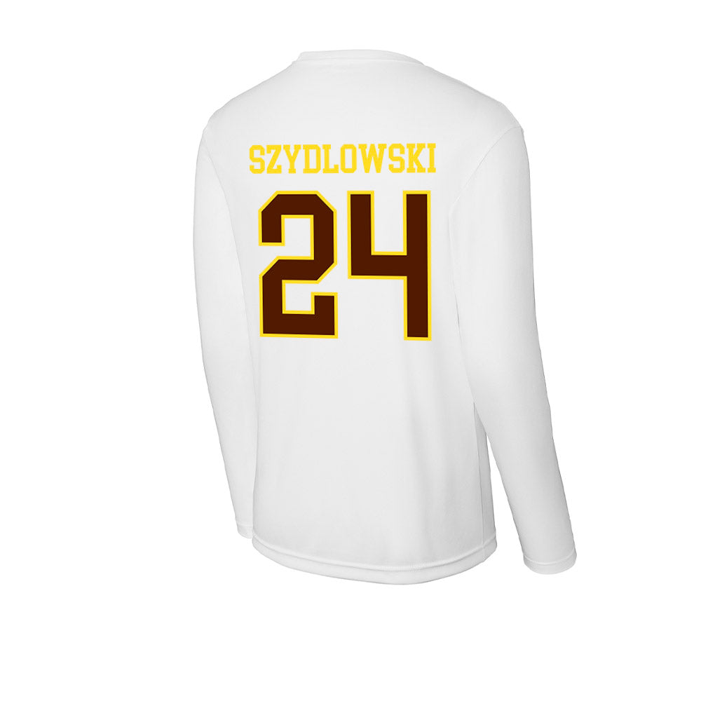 Western Michigan - NCAA Men's Ice Hockey : Garrett Szydlowski - Activewear Long Sleeve T-Shirt-1