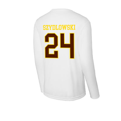 Western Michigan - NCAA Men's Ice Hockey : Garrett Szydlowski - Activewear Long Sleeve T-Shirt-1